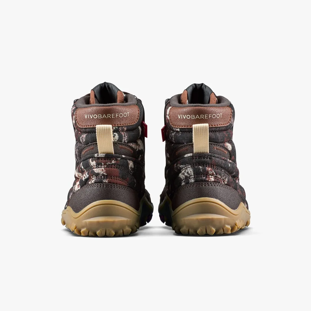 Ботинки Vivobarefoot Tracker Tova Mid — мужская модель, серо-коричневый с узором, фото 5