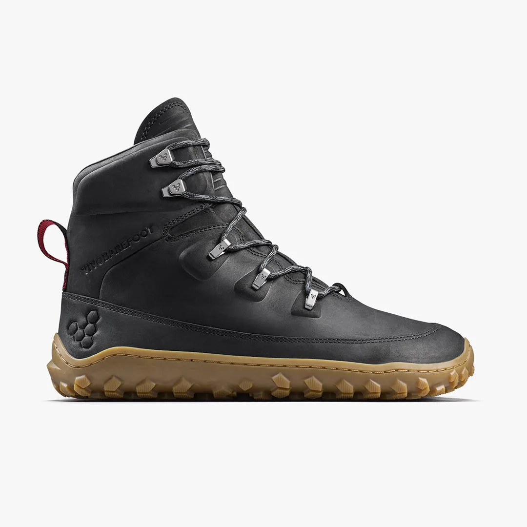 Ботинки Vivobarefoot Tracker Leather AT II — женская модель, чёрный