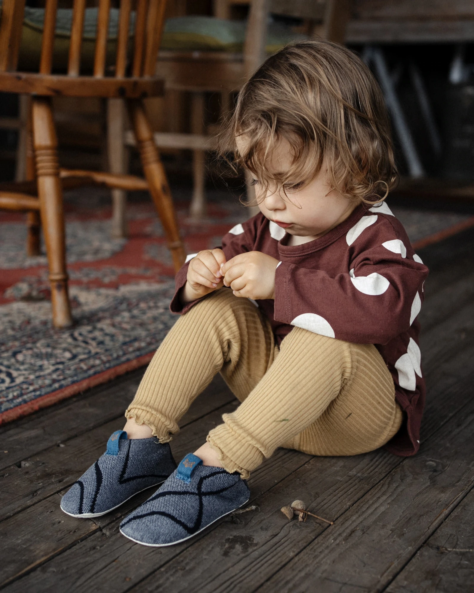 Босоногие ботинки Wildling Rosci для малышей — серый, фото 2