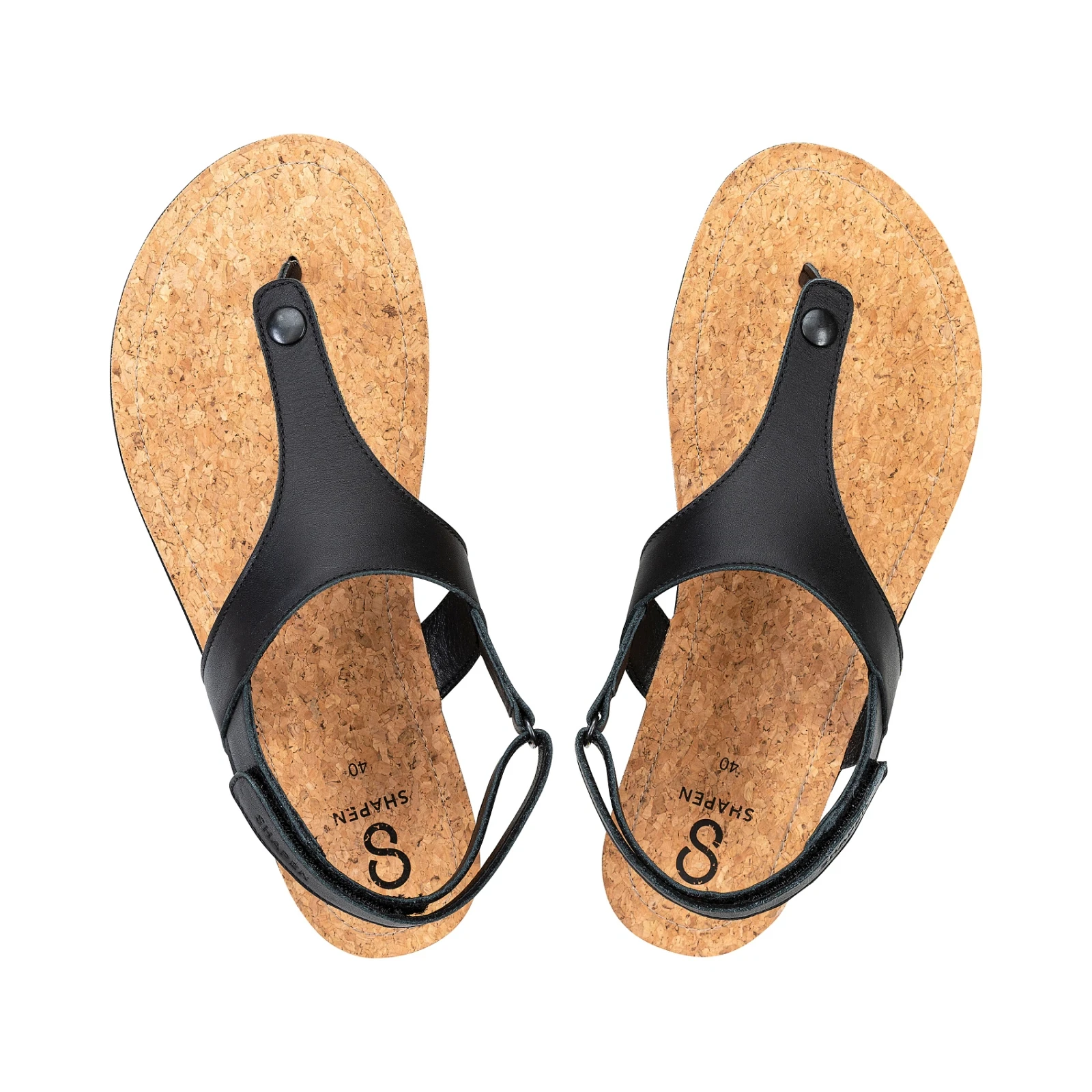 Босоногие сандалии Shapen NOMAD — чёрный (натуральный оттенок), фото 7