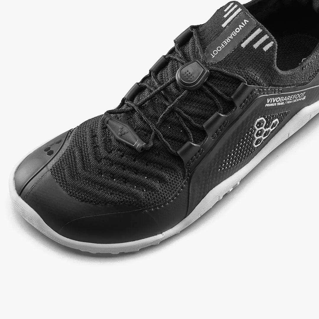 Кроссовки Vivobarefoot Primus Trail Knit FG — для дошкольников, чёрный, фото 6