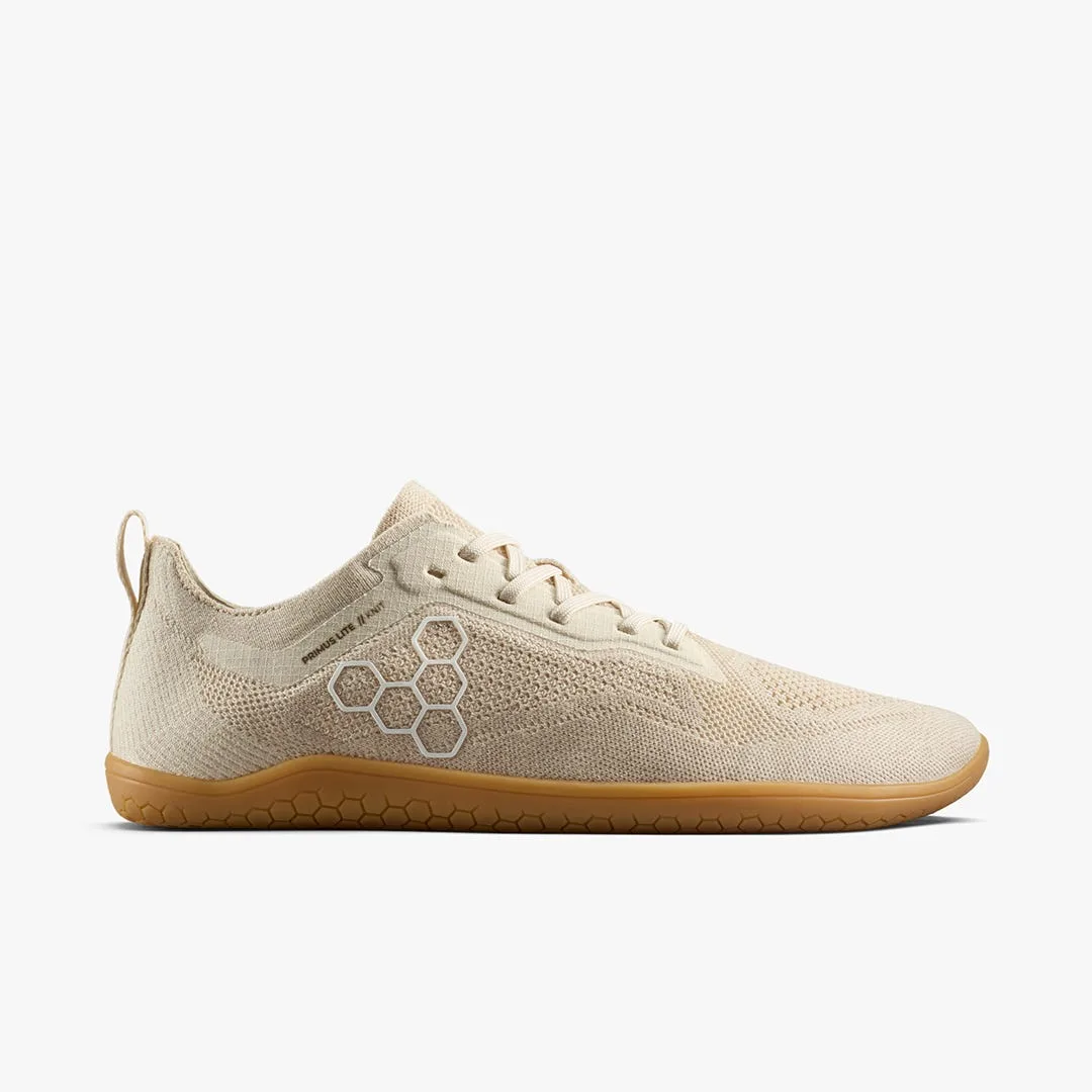 Кроссовки Vivobarefoot Primus Lite Knit Natural — женская модель, кремовый