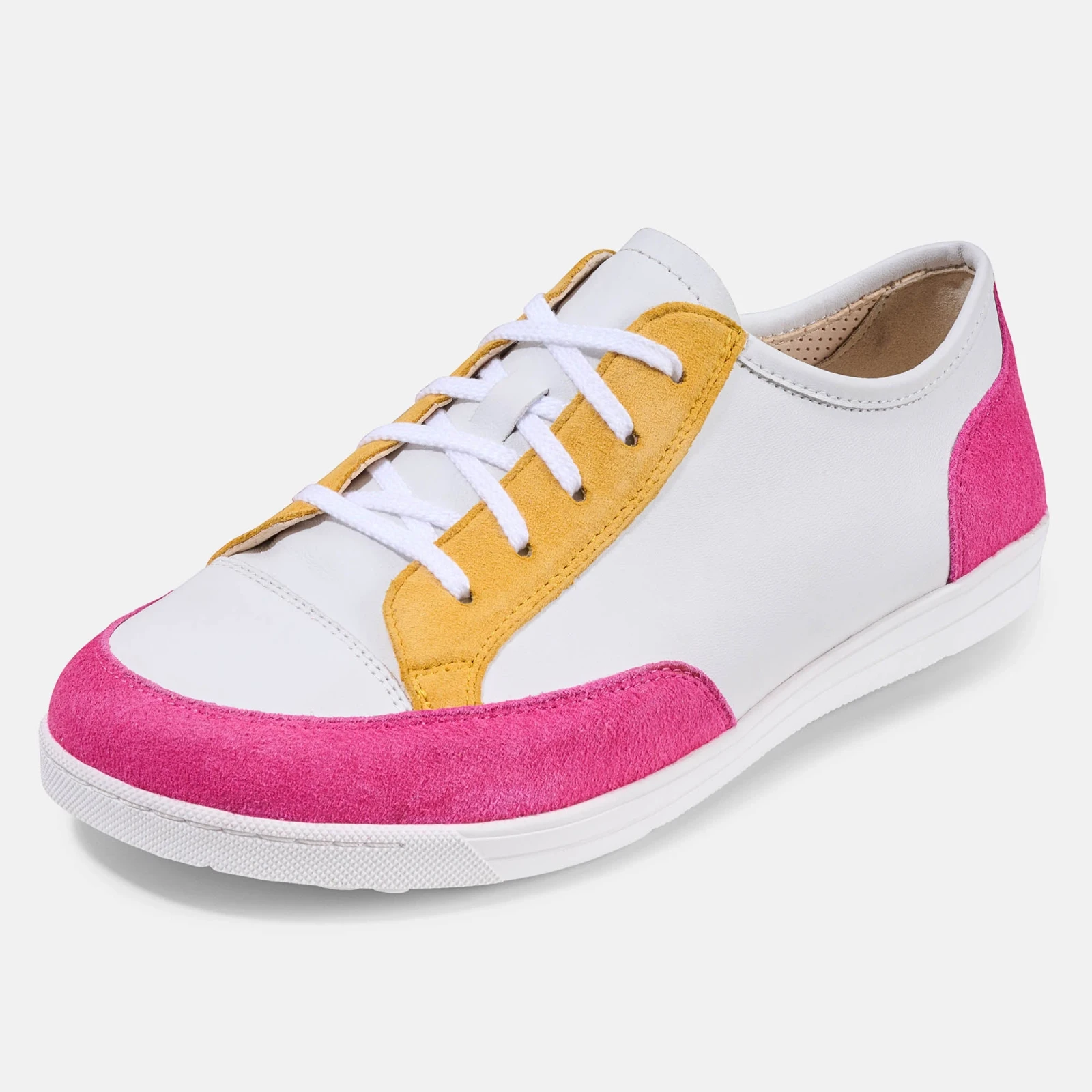 Кроссовки BÄR Emma 2.0 — белый / розовый / жёлтый, фото 4